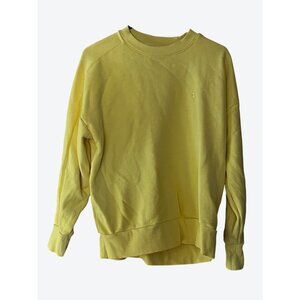 Sweaty Betty Women's Small Canary Yellow Crew Neck Active Sweatshirt